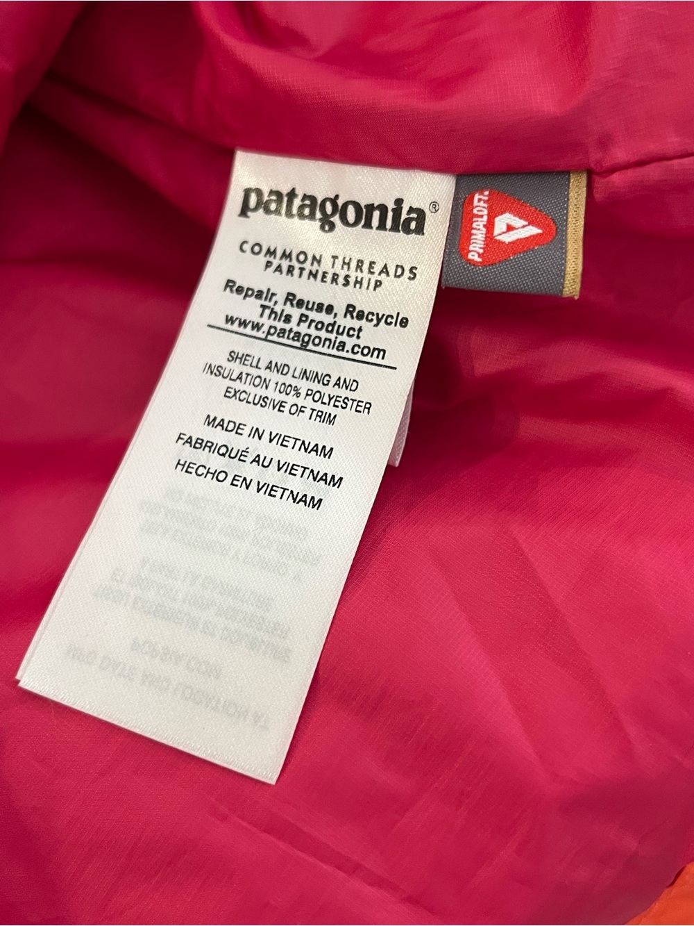 Patagonia Nano Bivy Pullover Jacket Women's M Coral Fushia EUC - Picture 9 of 10